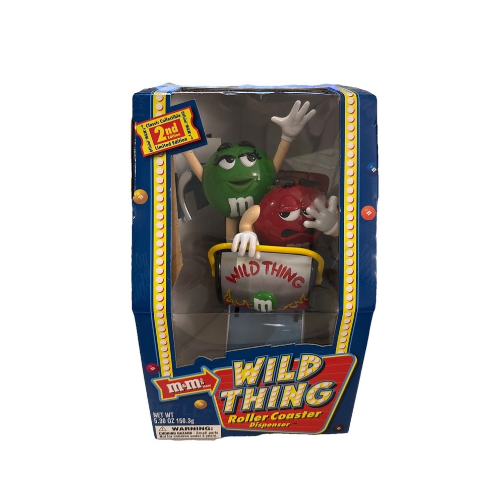 M&M's Wild Thing Roller Coaster Candy Dispenser Silver Variant 2nd‎ Edition 2002